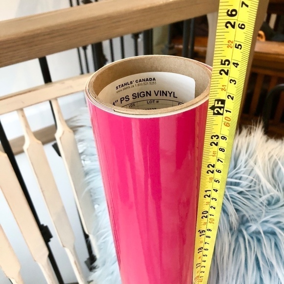 Permanent, Vinyl Roll, Hot Pink, Sign Vinyl, 24 Inches Wide x 7 Feet Long - Picture 6 of 6